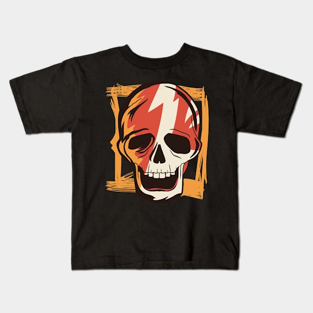 Artsy Skull Kids T-Shirt by Urban_Vintage